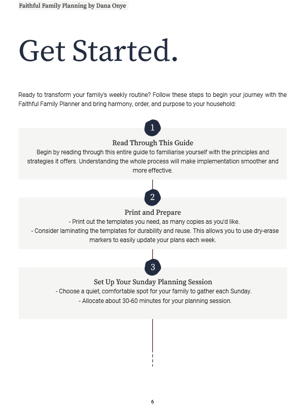 Faithful Family Meeting Planning Pack - Image 2