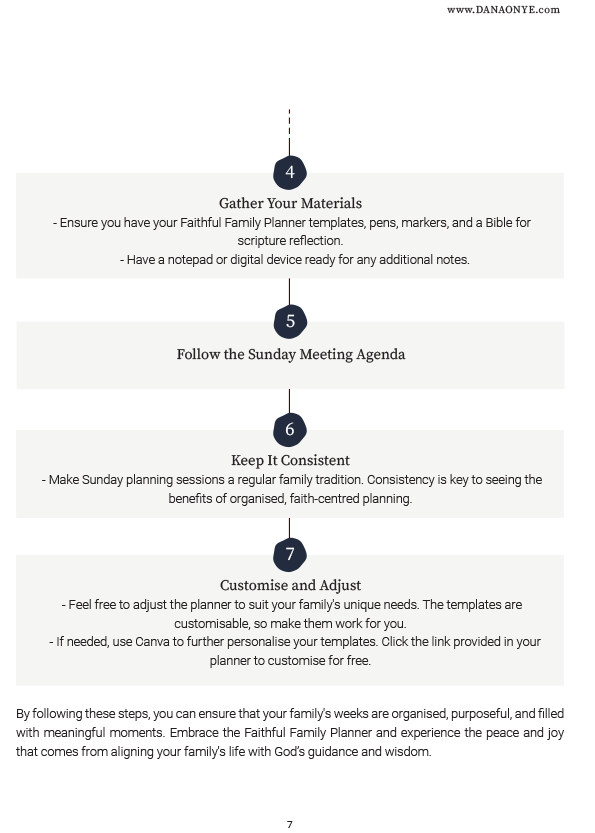 Faithful Family Meeting Planning Pack - Image 3