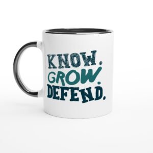KNOW • GROW • DEFEND™ Ceramic Mug